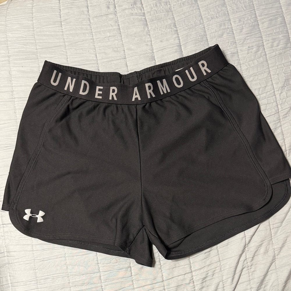 Under Armour Black Women's Athletic Shorts with Branded Waistband